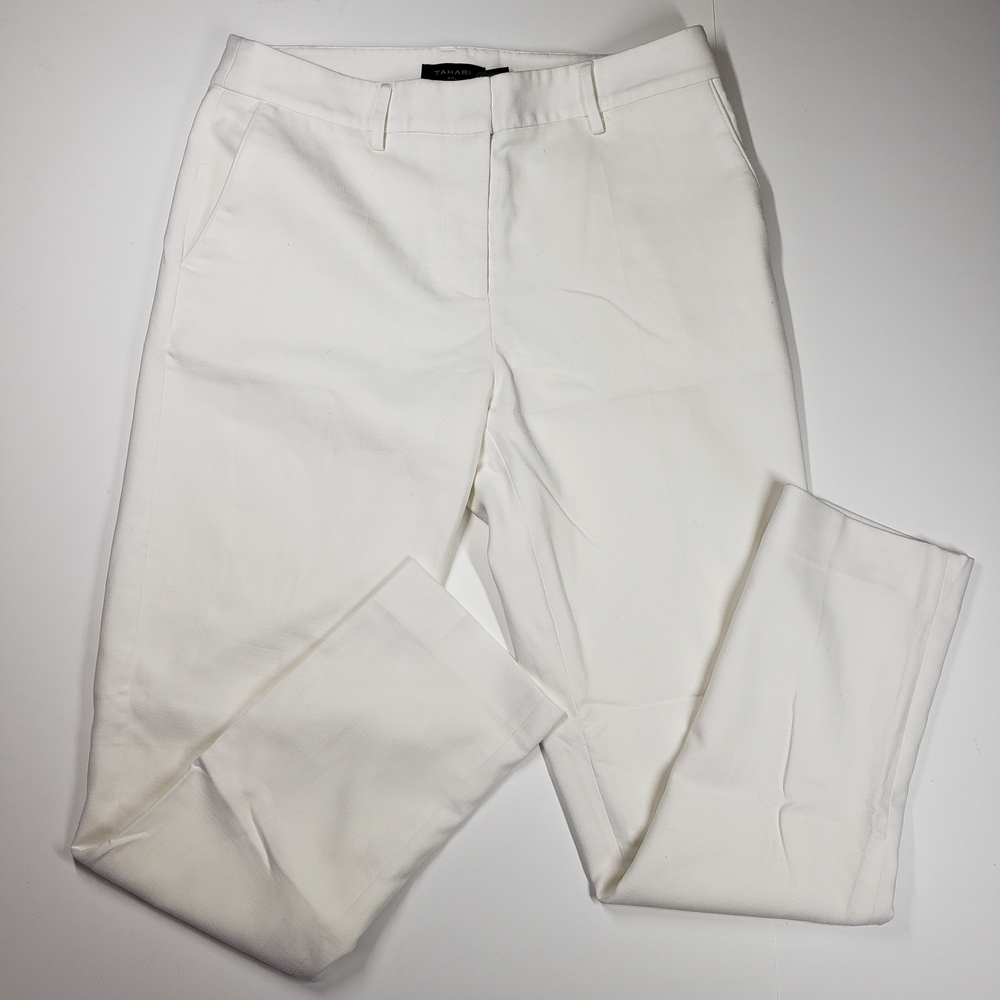 Tahari ASL Women's White Chinos